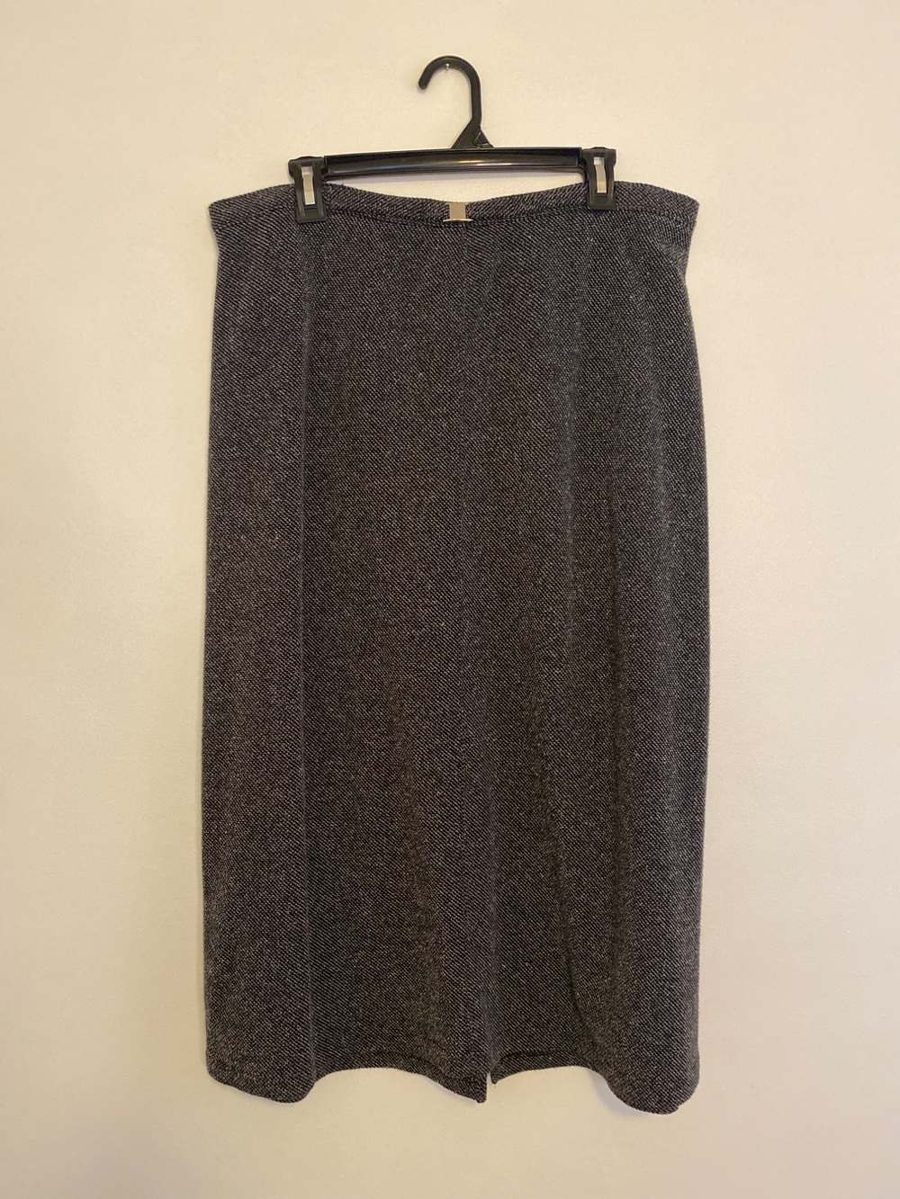 Vintage Jaclyn Smith Classic Women's Gray Herringbone Midi Skirt Size 1X